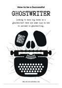 PART 1 - What is GHOSTWRITER? and how to start being a Ghostwriter