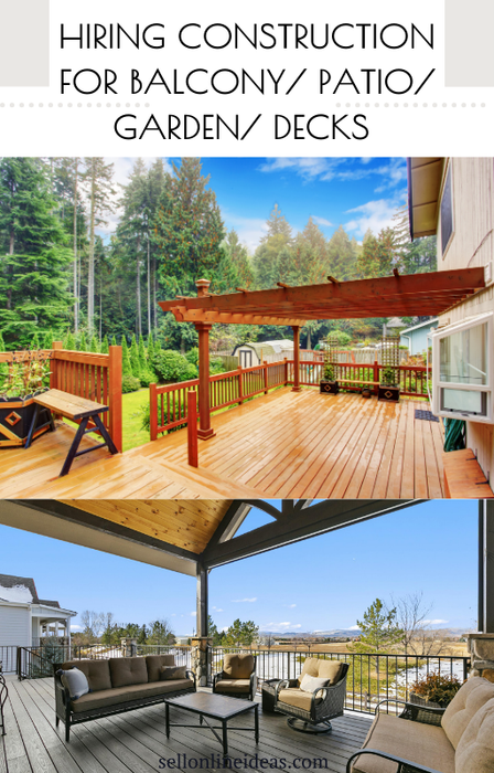 HIRE BALCONY, PATIO, GARDEN, and DECKS - Construction Services