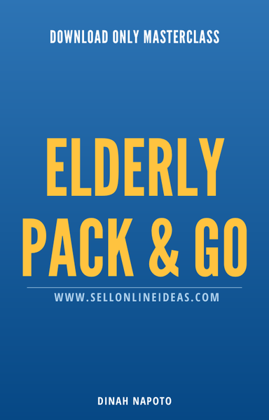 DOWNLOAD ONLY MASTERCLASS:  ELDERLY PACK & GO