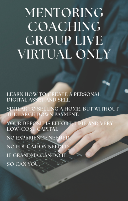 COACHING/MENTORING GROUP LIVE VIRTUAL ONLY